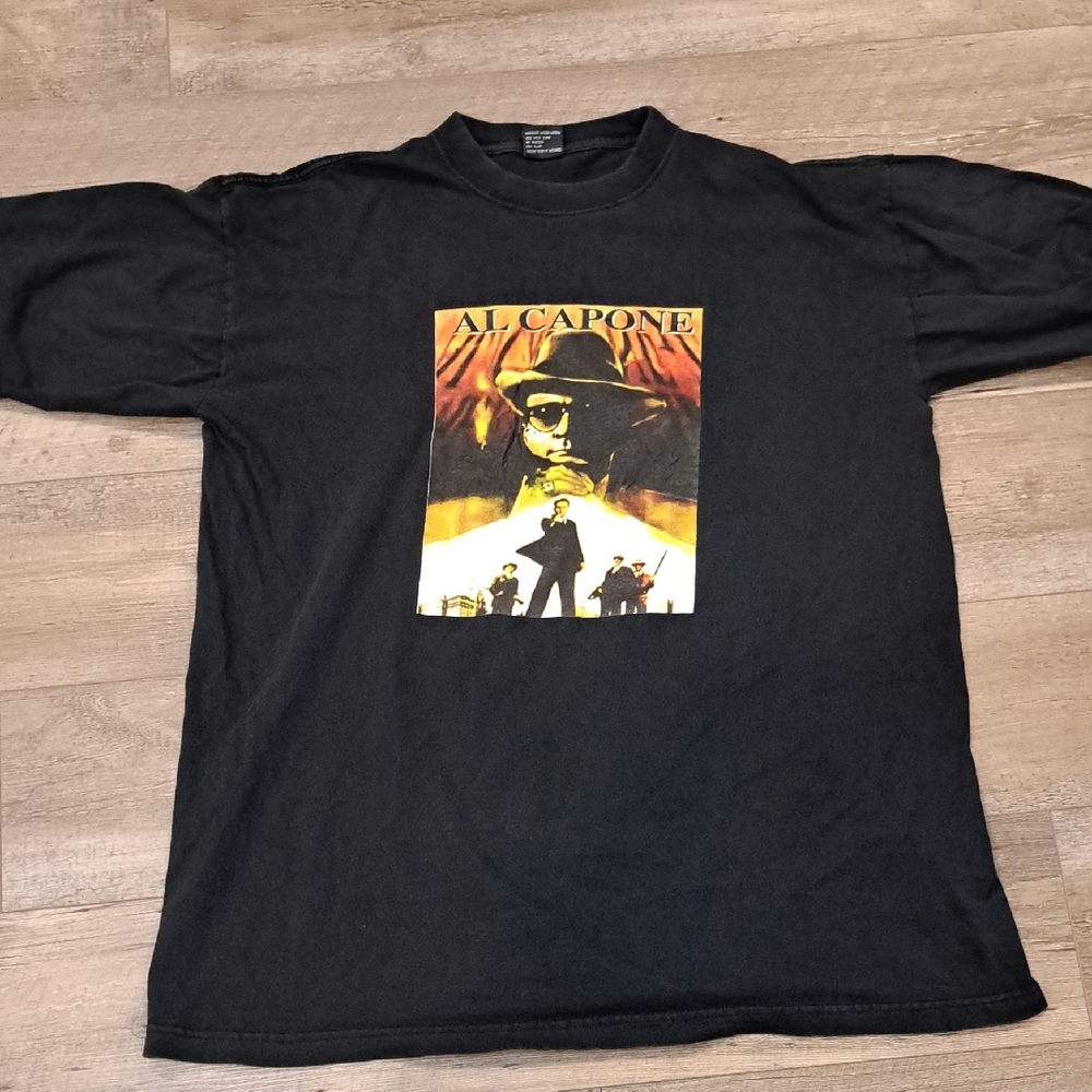 SD Collection Black Crew Neck Short Sleeve Tees Vintage